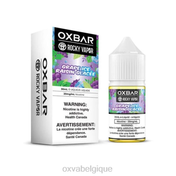 OXVA ONLINE STORE ND68V56 OXVA OXBAR glace aux raisins 30 ml de sel de table