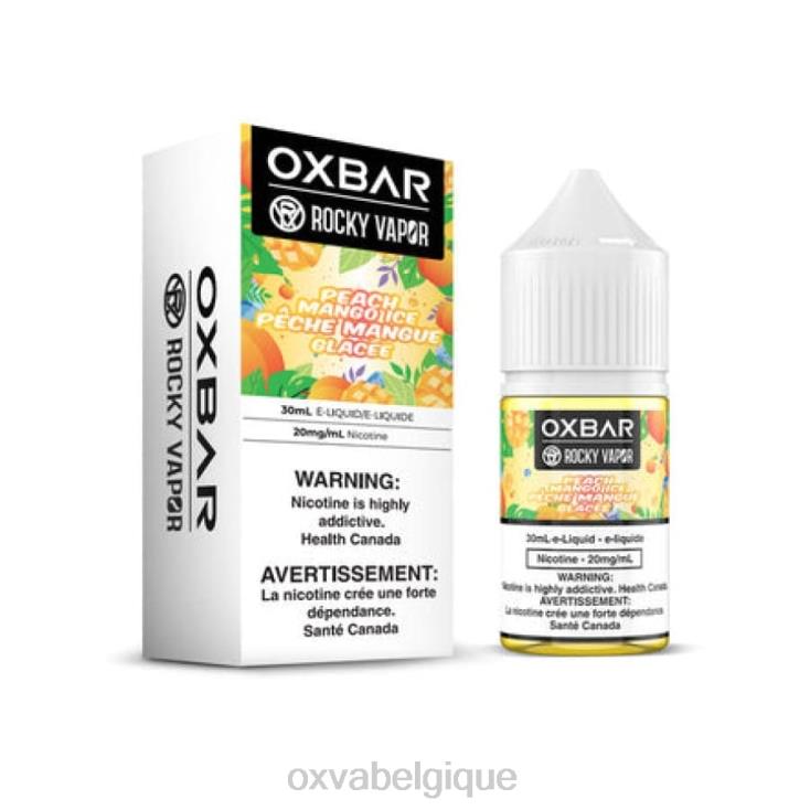 OXVA REVIEW ND68V58 OXVA OXBAR glace à la pêche et à la mangue 30 ml de sel de table