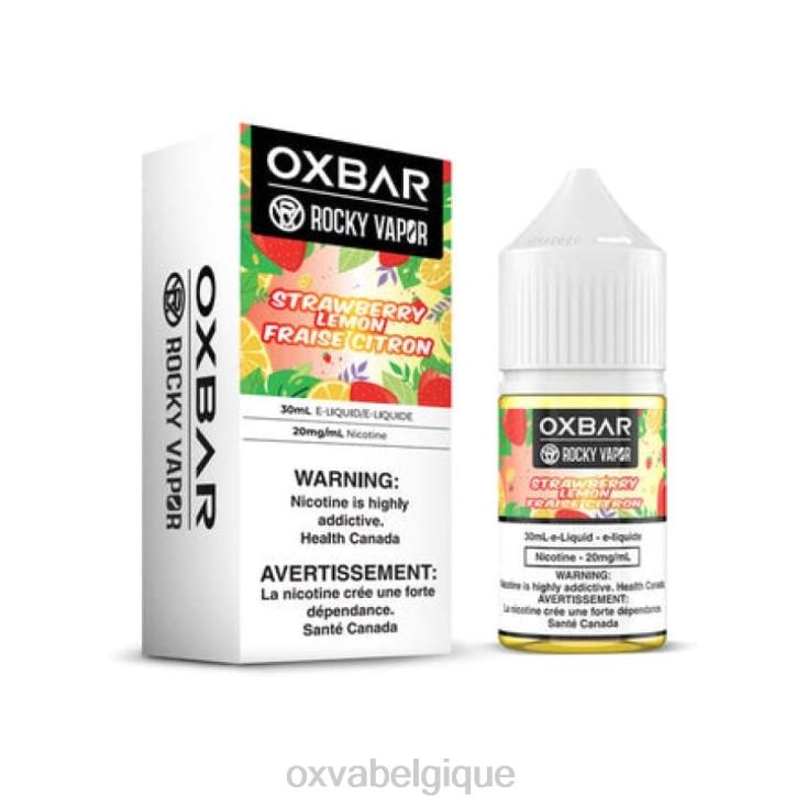 OXVA VAPE BRUXELLES ND68V52 OXVA OXBAR fraise citron 30 ml de sel de table