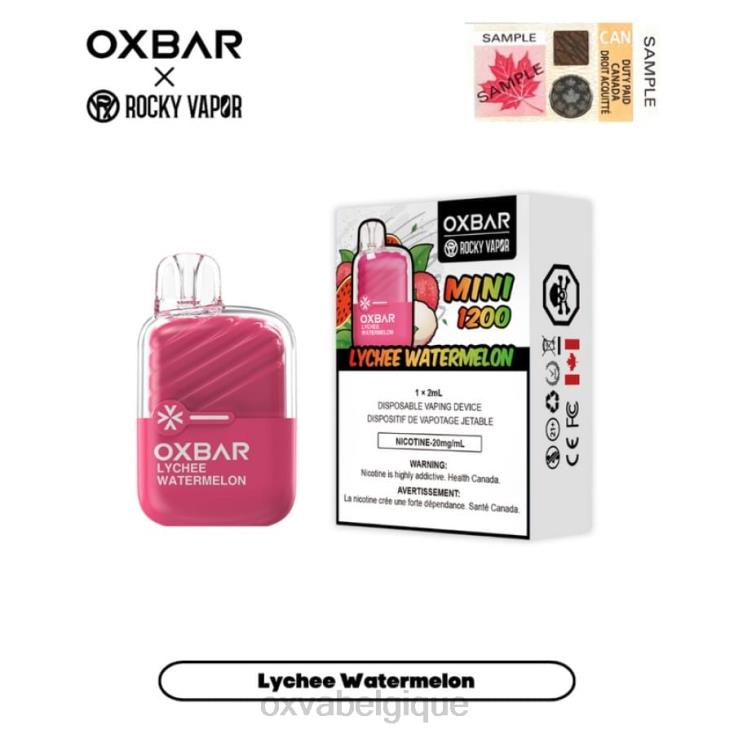 OXVA BELGIQUE ND68V21 OXVA OXBAR MINI 1200 pastèque litchi