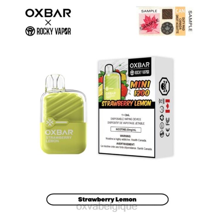 OXVA FLAVOR ND68V19 OXVA OXBAR MINI 1200 fraise citron