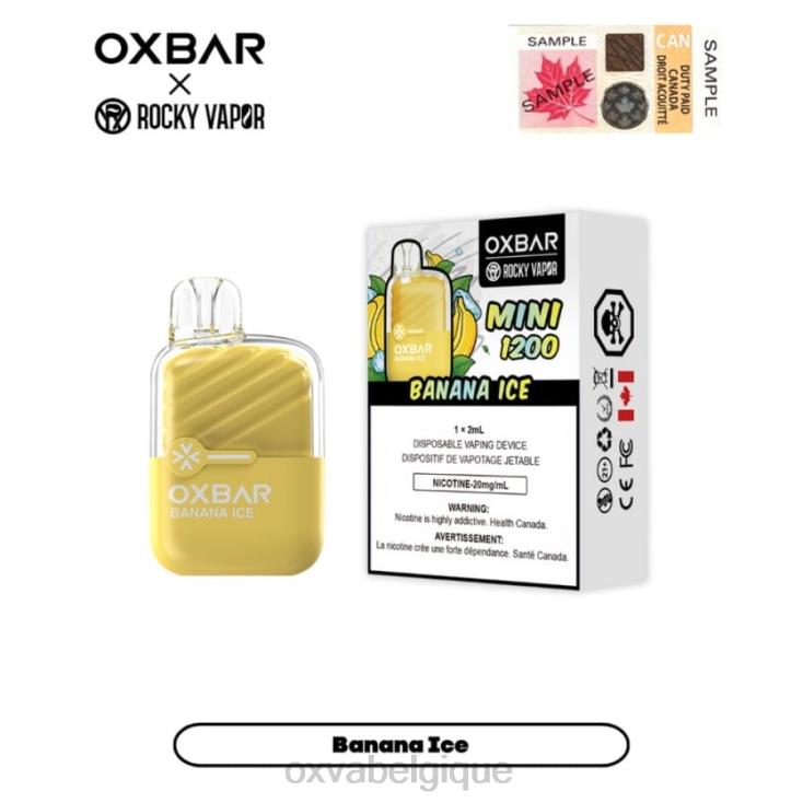 OXVA VAPE PRICE ND68V23 OXVA OXBAR MINI 1200 glace à la banane