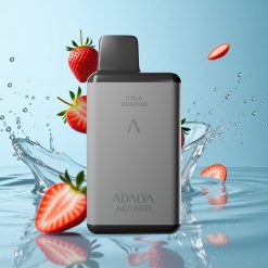Adalya AD 10000 Puffs Fraise Éclaboussure Gris Spatial
