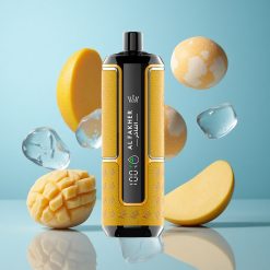 Al Fakher Crown Bar 15K Hypermax Vape Jetable Kit Mangue Glace 22ml 15000 Bouffées