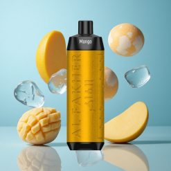Al Fakher Crown Bar 8000 Mangue Glacé avec 18ml de E-Liquide et 8000 Bouffées