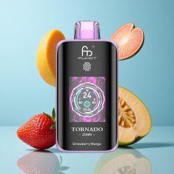 Fumot Tornado 25000 Bouffées Écran HD Fraise Mangue