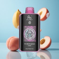 Fumot Tornado 25000 Puffs Écran HD 20ml Pêche Juteuse Glace