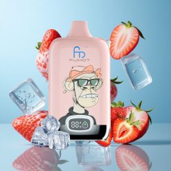 Fumot Tornado Digital Box 12000 Bouffées Fraise Glacée 20ml Mesh