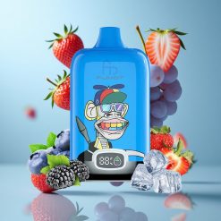 Fumot Tornado Digital Box 12000 Bouffées Fraise Raisin Mesh Coil