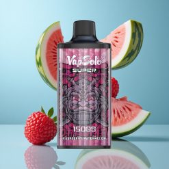 Vapsolo Super 15000 Puffs 40ml E-Liquide Framboise Pastèque