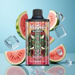 Vapsolo Super 15000 Puffs 40ml Pastèque Glacée